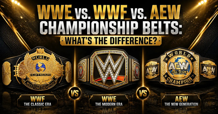 WWE vs. WWF vs. AEW Championship Belts: What's the Difference?