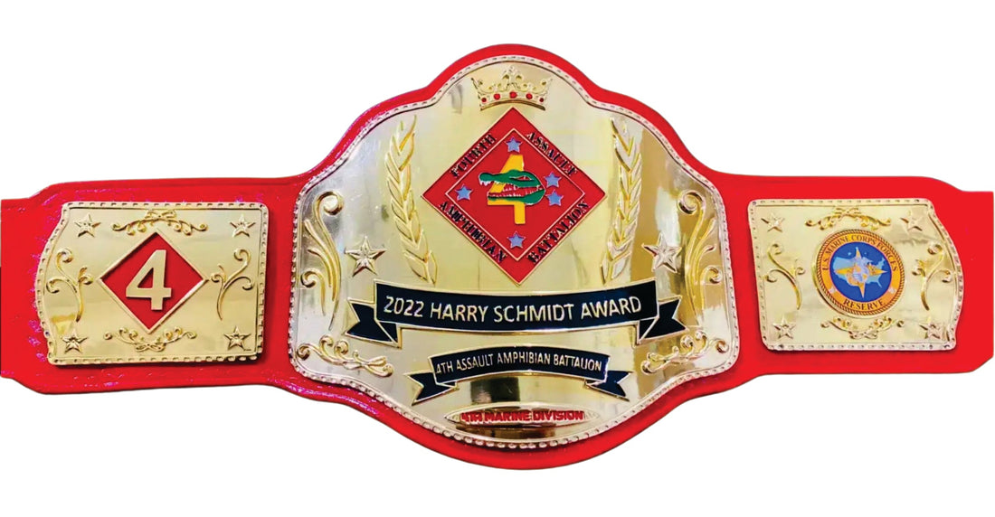 2022 Harry Schmidt Award Champions Championship Belt Title Belts Nation