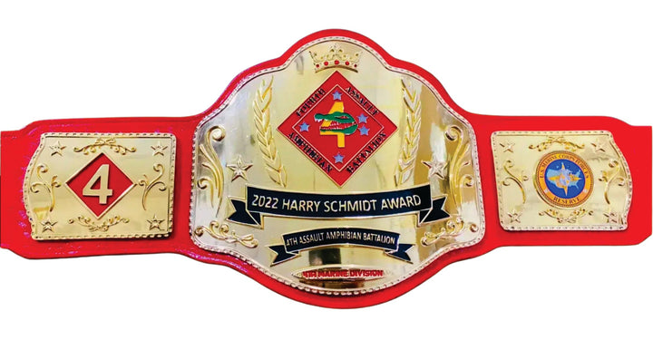 2022 Harry Schmidt Award Champions Championship Belt Title Belts Nation