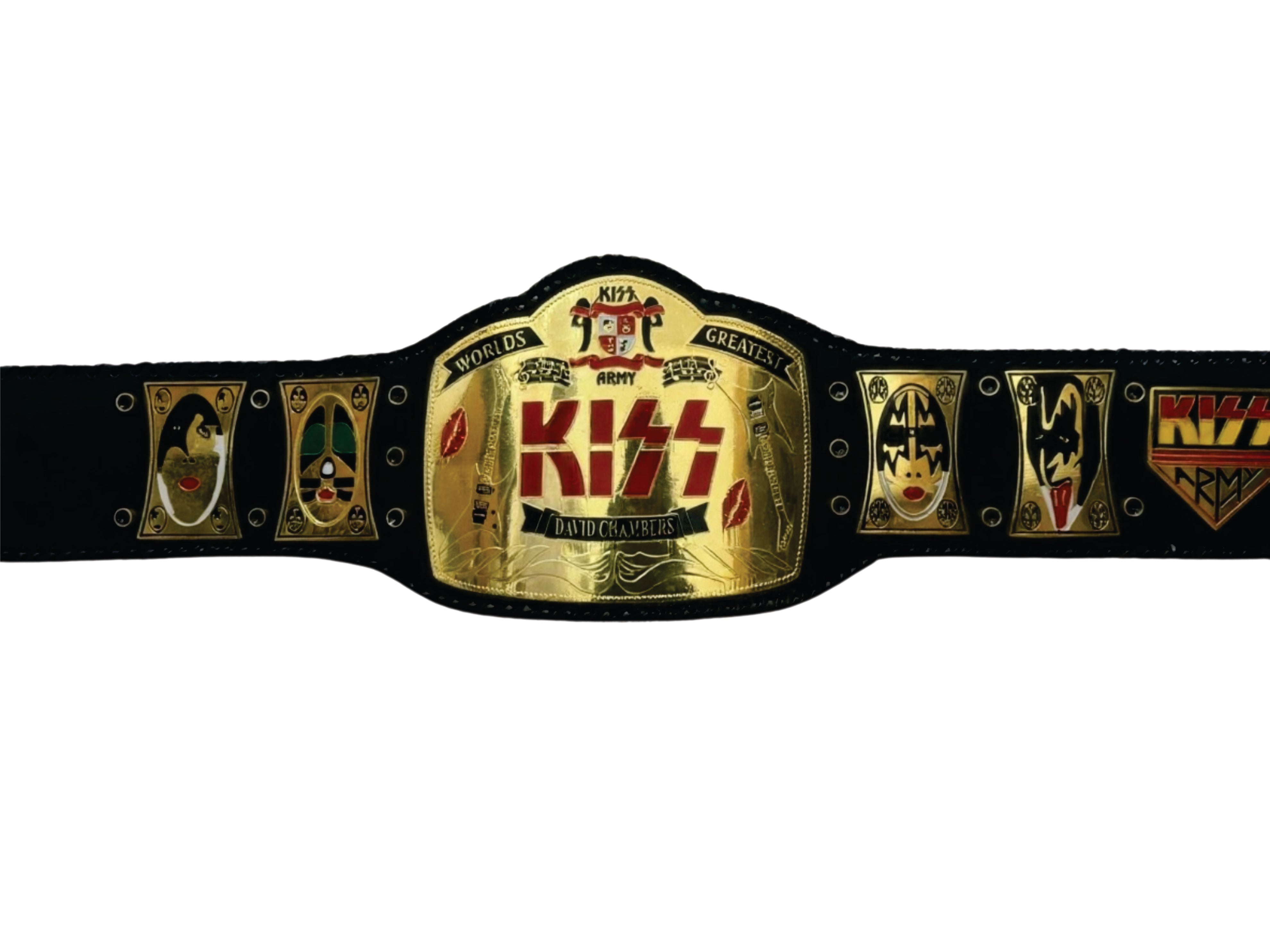 Worlds Greatest Kiss Rock Band Champion Belt Title Belts Nation
