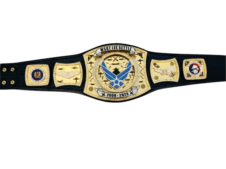 MSGT AIR Force 2004 - 2024 Custom Championship Belt Title Belts Nation