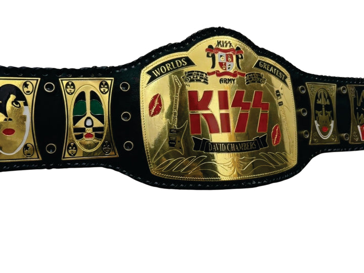 Worlds Greatest Kiss Rock Band Champion Belt Title Belts Nation
