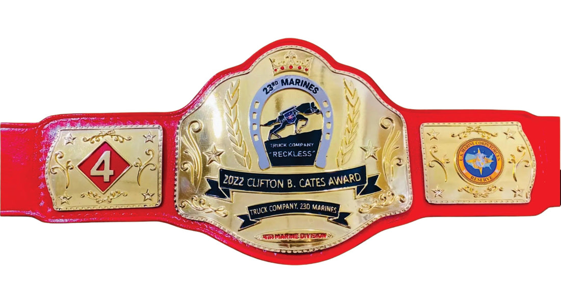 2022 Cufton B. Cates Award Champions Championship Belt Title Belts Nation