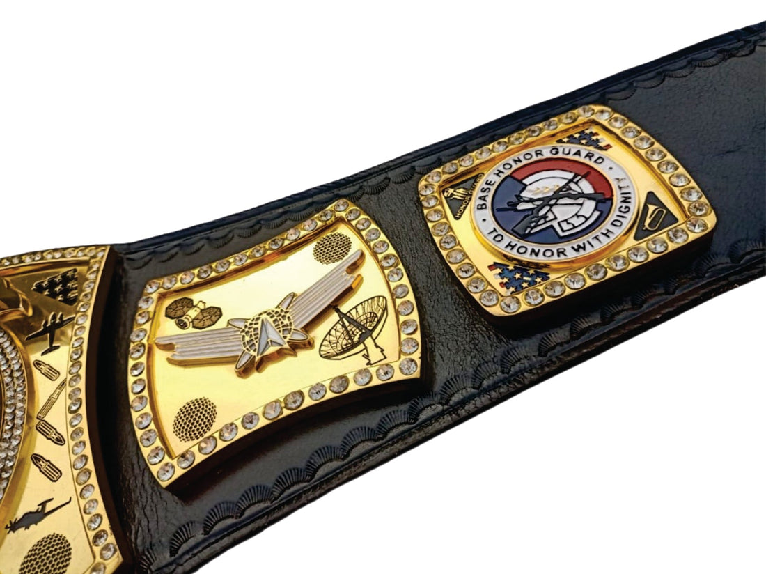MSGT AIR Force 2004 - 2024 Custom Championship Belt Title Belts Nation