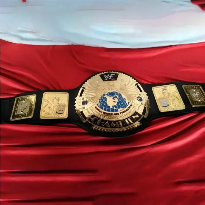 \WWF BIG EAGLE BLOCK LOGO Scratch Brass Championship Belt