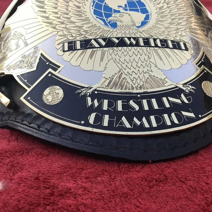 WWF Winged Eagle Brass 24K Gold Championship Title Belt