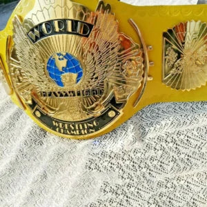 WWF Winged Eagle Yellow Replica Championship Belt