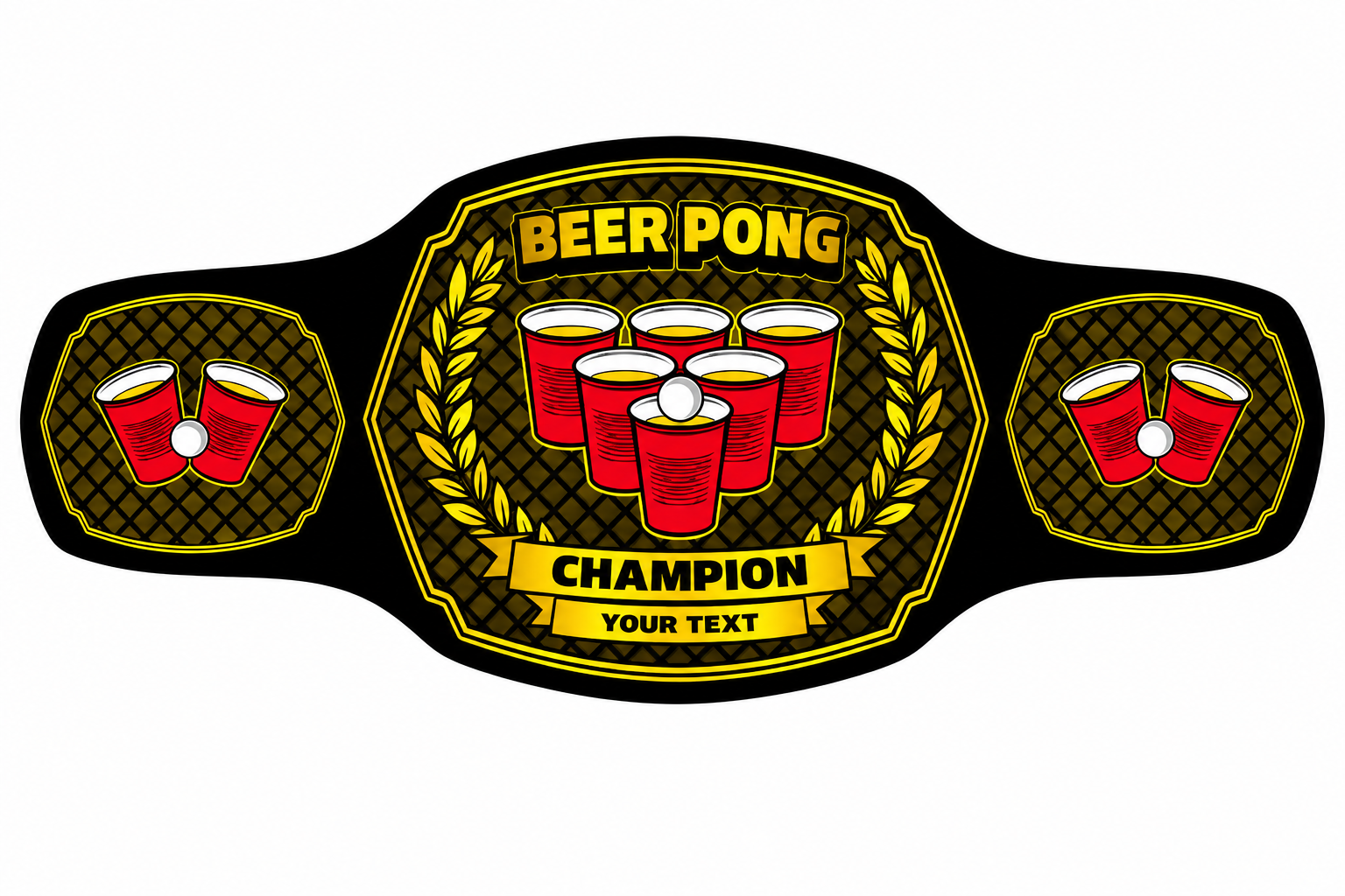 Beer Pong Championship Belt  Custom Party Title