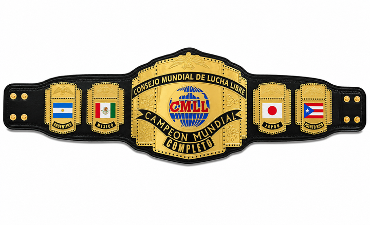 CMLL Championship Belt Adult Size Replica zinc plates