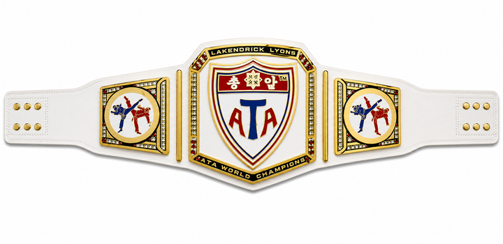 Martial Arts Taekwondo Championship Trophy Belt Personalized Karate Champions