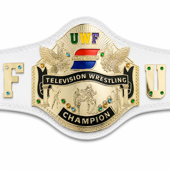 New UWF Television Wrestling Championship REPLICA TITLE BELT 4mm