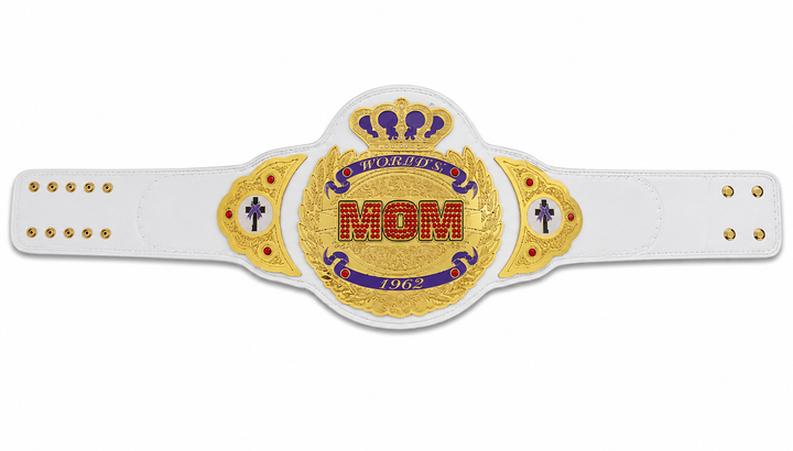 Mom Custom Championship Title Belt Brass Plated Best Gift For Mom