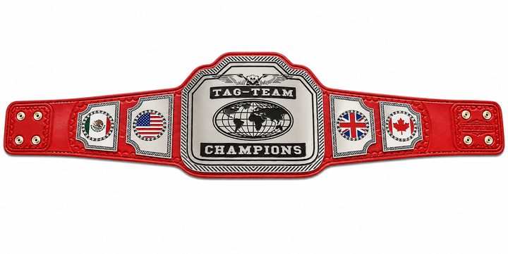 Tag Team Championship Title Belts New Enforcer Model Brass Plated