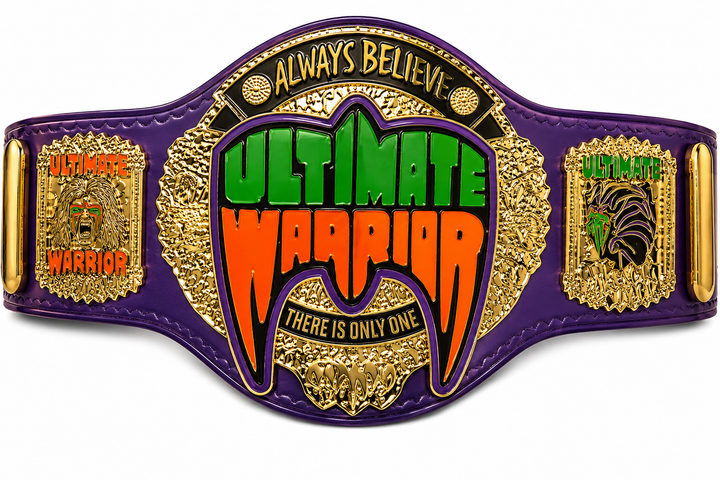 Ultimate Warrior World Heavyweight Wrestling Championship Belt 2MM Title
