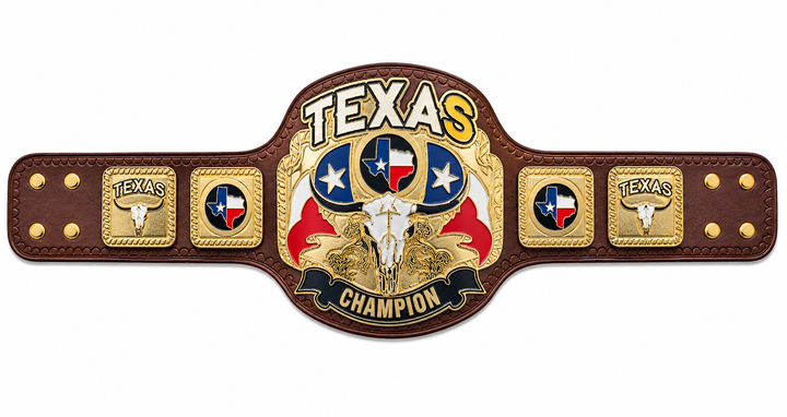 Texas Heavyweight Wrestling Championship Title Belt Adult Size
