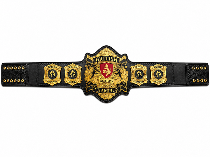 British World Wrestling Championship Title Belt Adult Size Zinc Plated