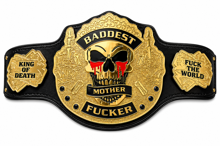 Baddest King of Death Custom Heavyweight Wrestling Championship Belt Replica 2MM