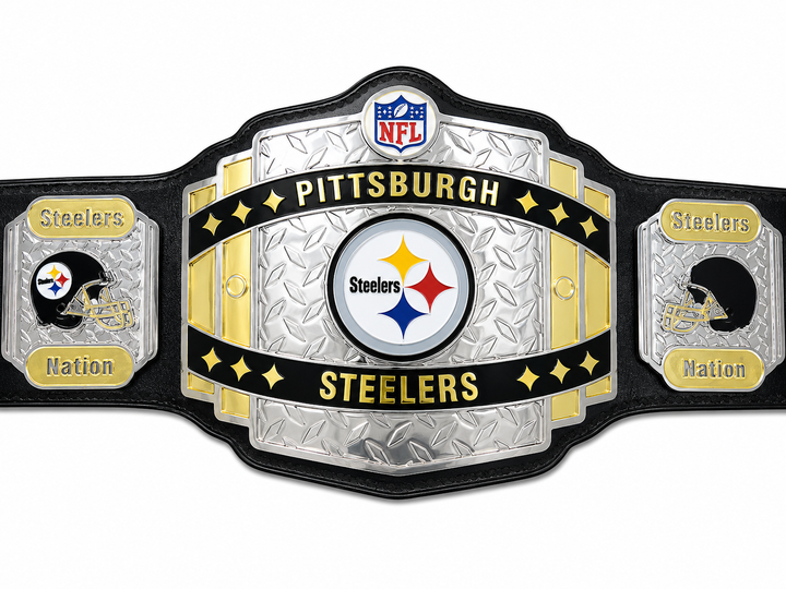 NEW NFL Pittsburgh Steelers Super bowl Championship Belt Adult Size 2mm4mm