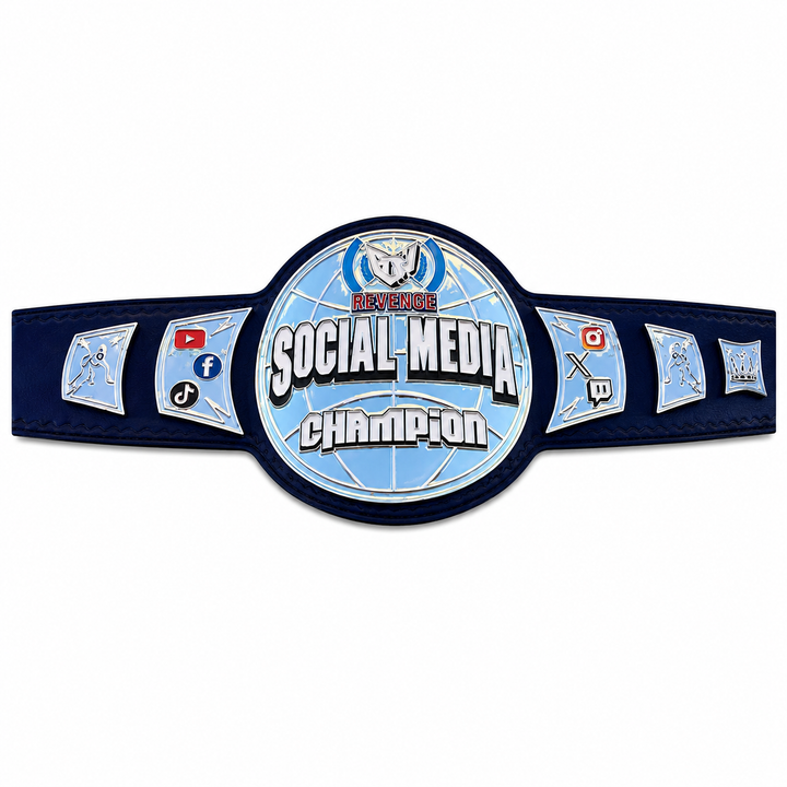 New Customise ECW Social Media Belt Adult Size