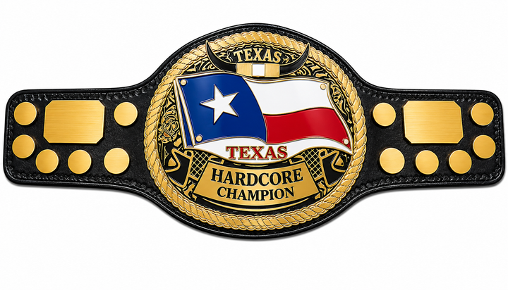 New Custom Texas Hardcore Championship Title Belt Adult Size