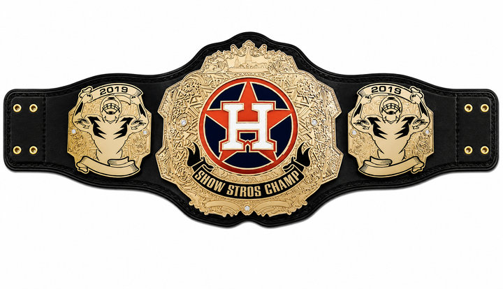 Custom Houston Astros Championship Belt Adult Size