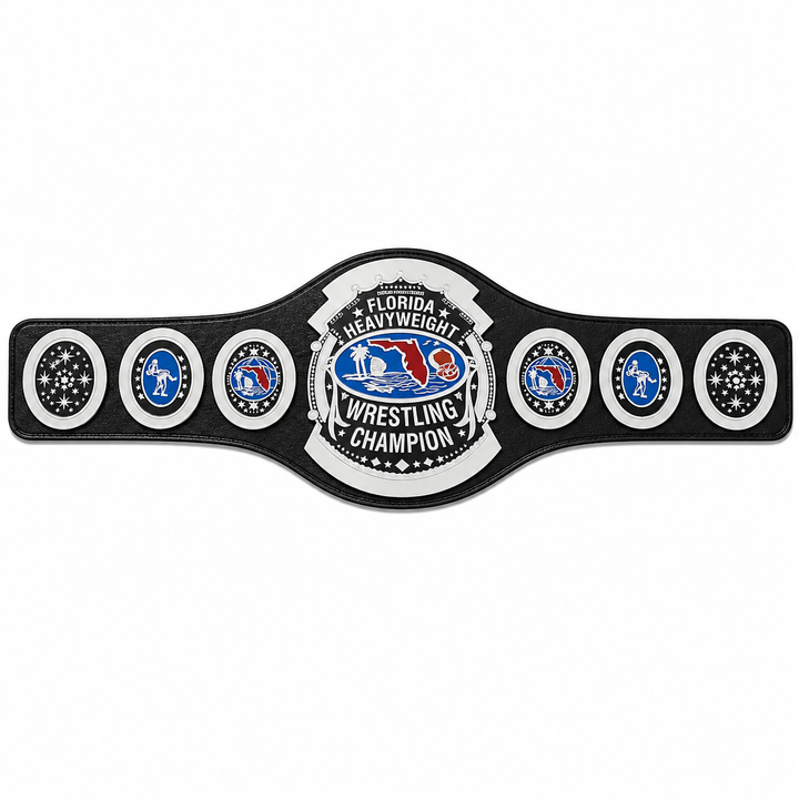 80s Florida Heavyweight Wrestling Championship Belt 2mm