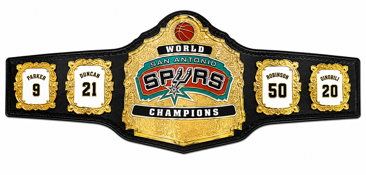 New Spurs Championship Belt Adult Size Genuine Leather