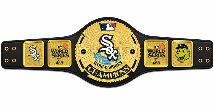 Custom Chicago White Sox team World Championship Belt Adult Size 2MM Brass