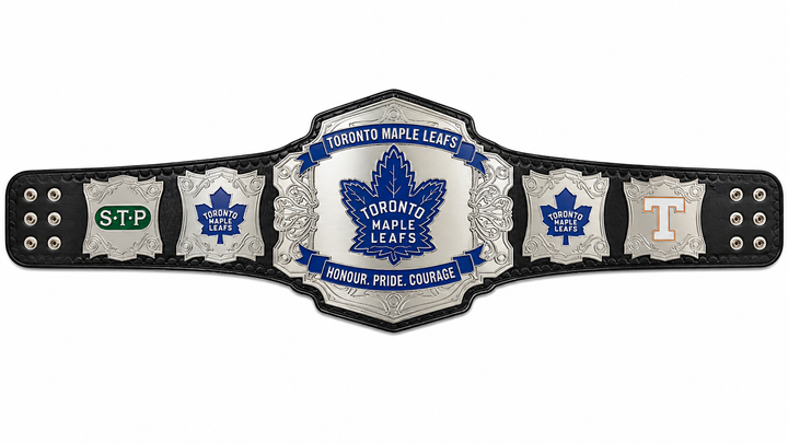 Toronto Maple Leaf Ice Hockey Championship Title Belt Adult Size 2mm Brass