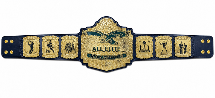 Philadelphia Eagles Super bowl Championship Title Belt Adult Size 2mm Brass