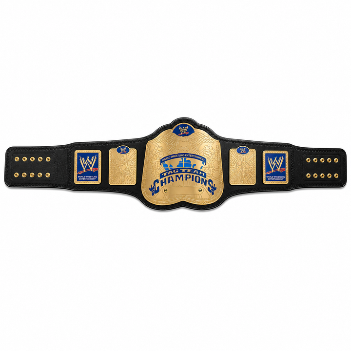 New World Tag Team Wrestling Championship Replica Title Belt Zinc Adult Size 2MM