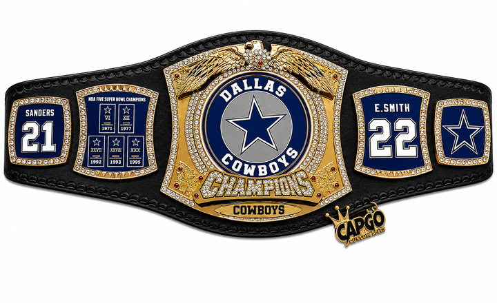 New Customise Spinner Dallas Cowboys Championship belt Adult Size