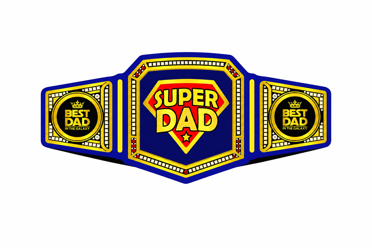 Super Dad Championship Belt Fathers Day Gift