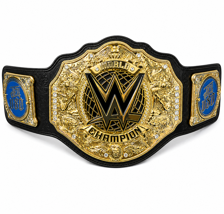 WWE World Heavyweight Championship Replica Belt  Jey Uso Custom Side Plates Gold Edition