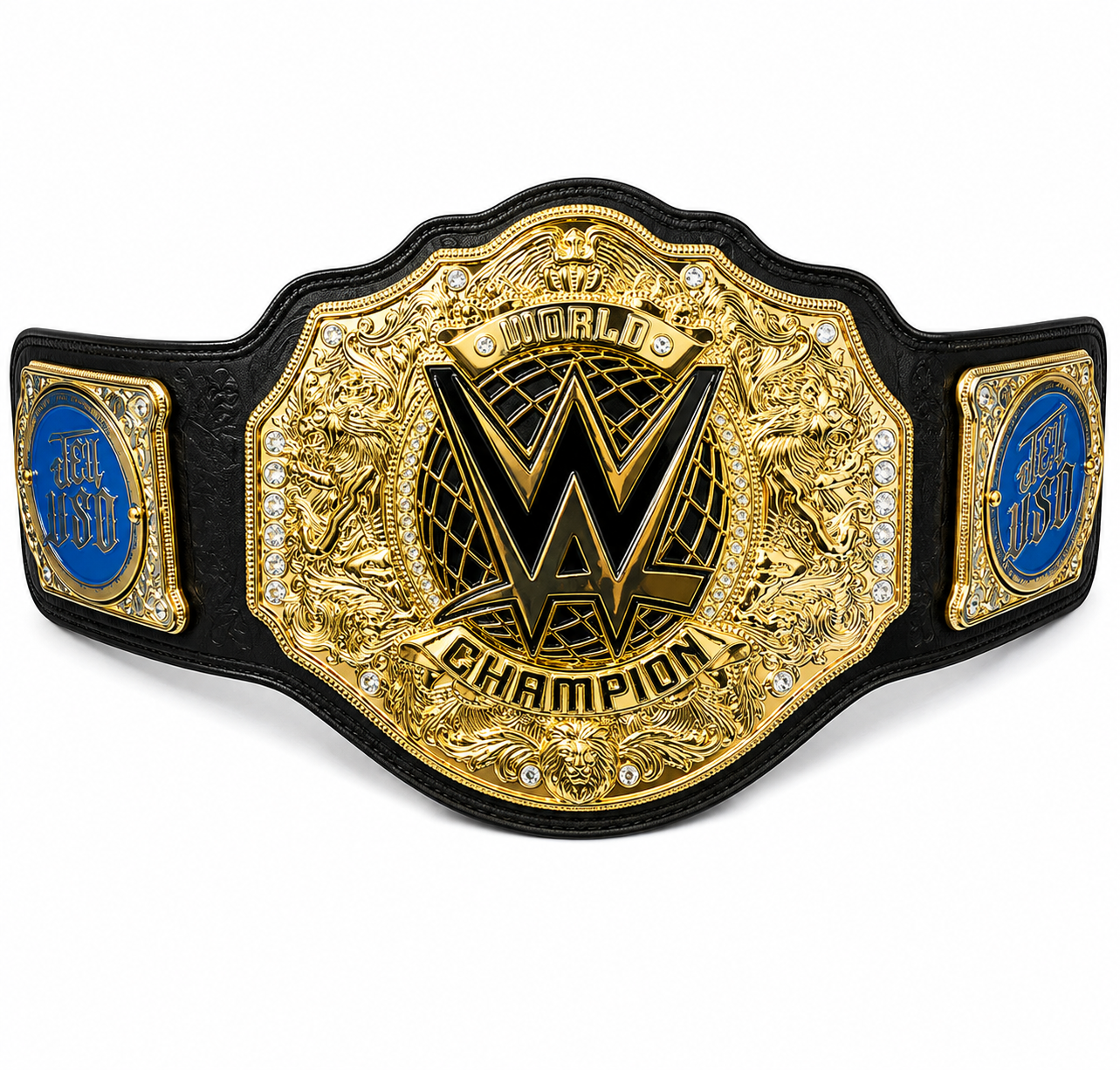 WWE World Heavyweight Championship Replica Belt  Jey Uso Custom Side Plates Gold Edition