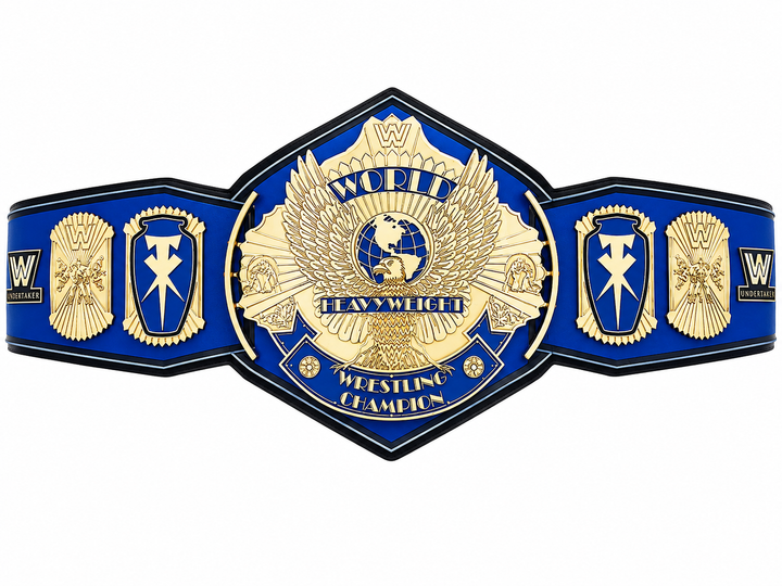 WWE Undertaker World Heavyweight Championship Replica Belt  Blue Eagle Edition