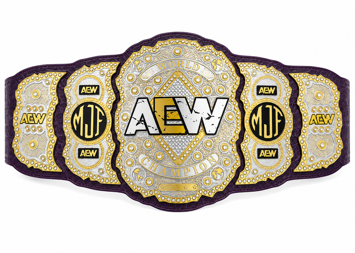 AEW MJF World Championship Replica Belt  Custom Side Plate Edition
