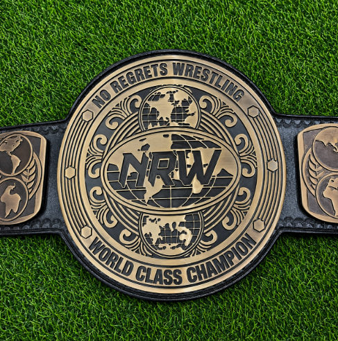 Custom NRW Wrestling HD CNC Antique Title Belt