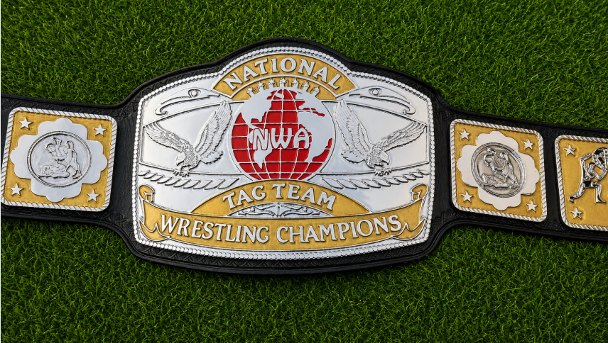 NWA National Tag Team Championship Title Belt HD CNC