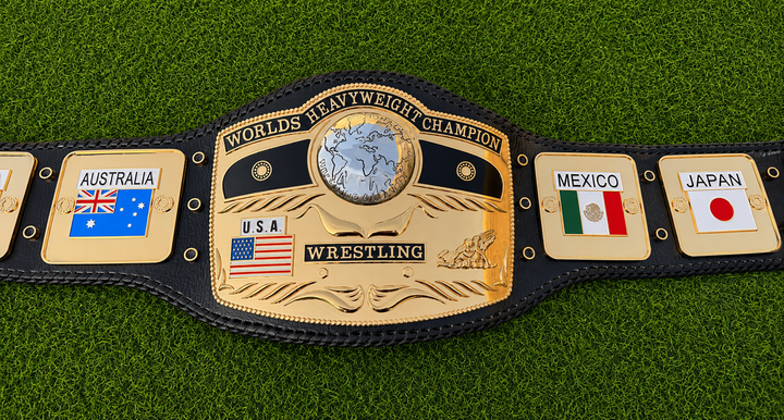 NWA Domed Globe Wrestling Championship Title HD CNC Belt