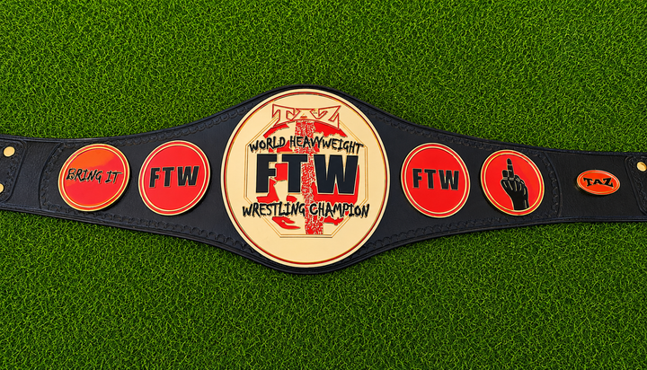 FTW TAZ World Heavyweight Championship Title Belt CNC