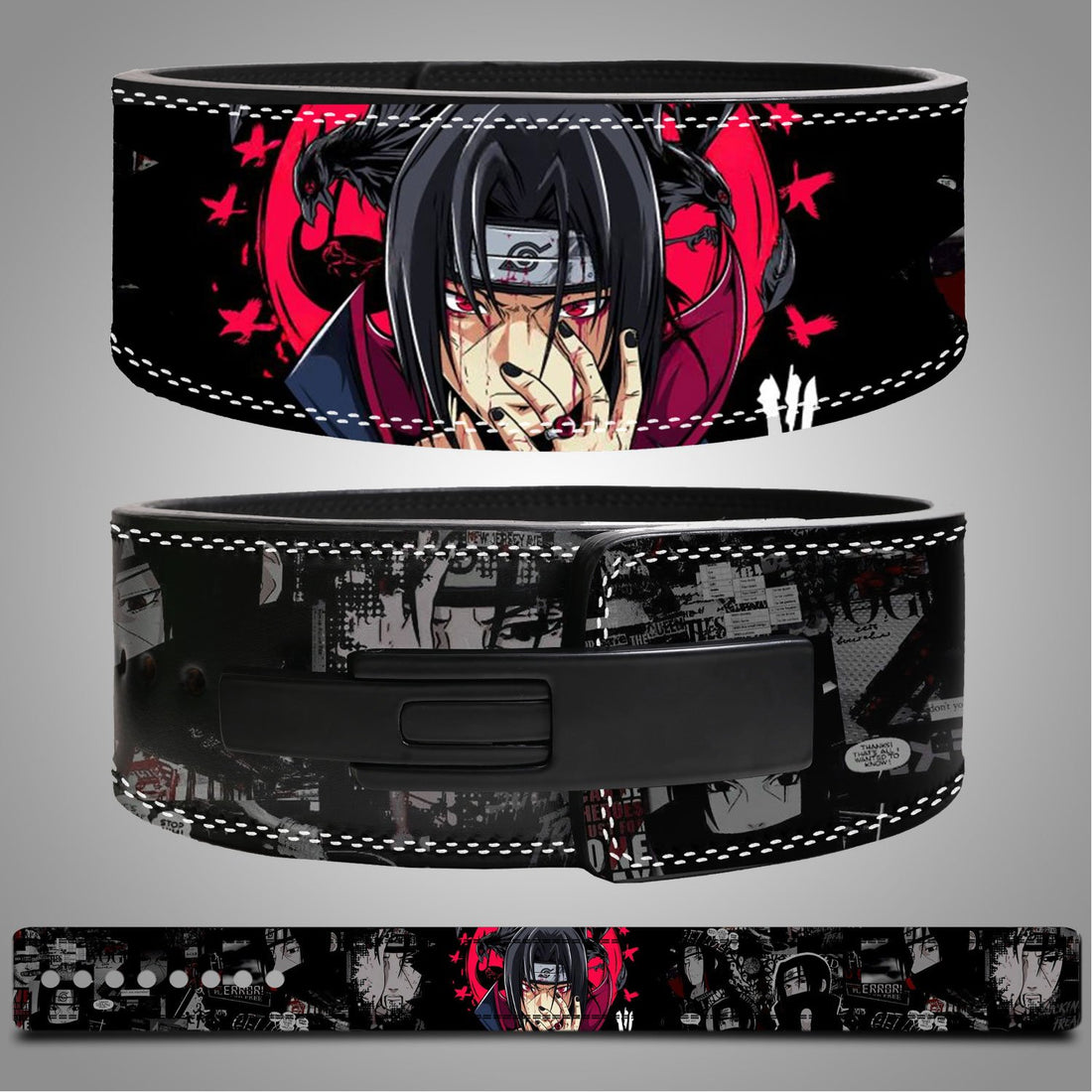 Itachi Uchiha Anime Weight lifting Belt