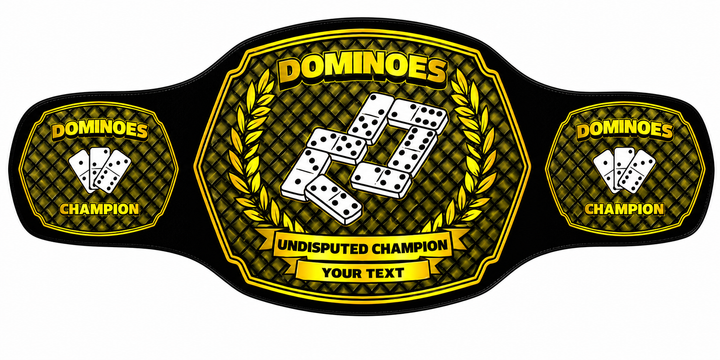 Dominoes Championship Belt