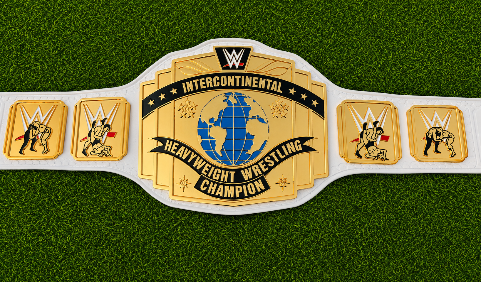 WWE Intercontinental Wrestling Championship Title Belt HD CNC