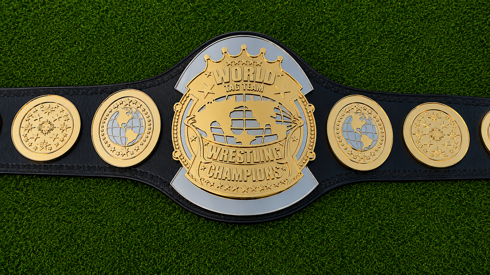 WORLD TAG TEAM Wrestling Championship HD CNC Title Belt
