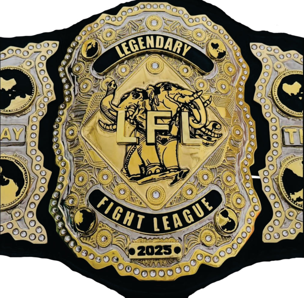 LFL Legendary Fight League 2025 Muay Thai Championship Belts Title Belts Nation