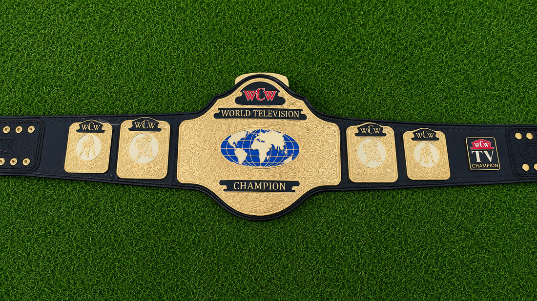 WCW World Television Championship Title Belt HD CNC