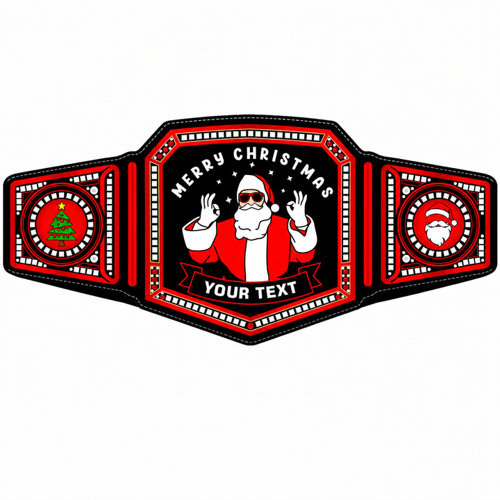 Leather Santa Belt Best Christmas Gift Champion Belt