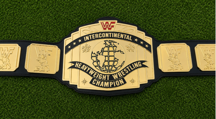WWF Intercontinental BRASSO Ring Wrestling Championship Belts
