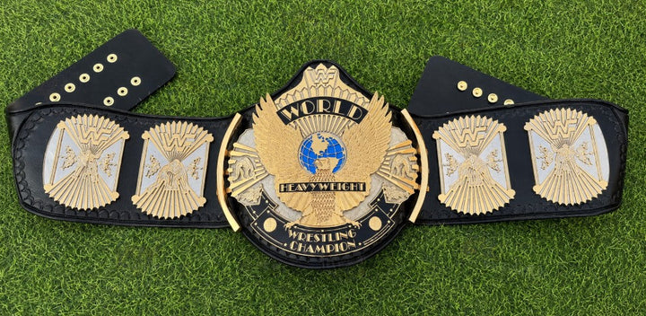 WWF Hand Flocked Eagle CNC Wrestling Championship Belts